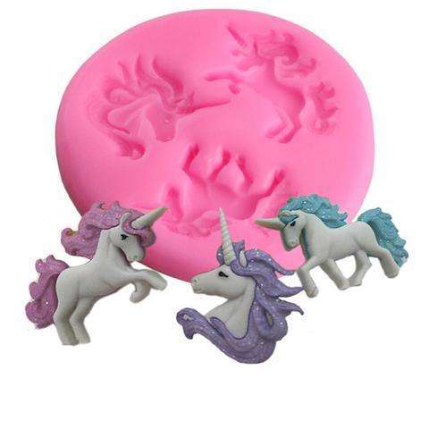 Small unicorn silicone mould, unicorn head 2.4x3cm