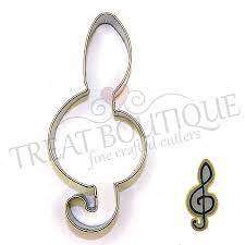 Treat Boutique Metal cookie cutter Music note