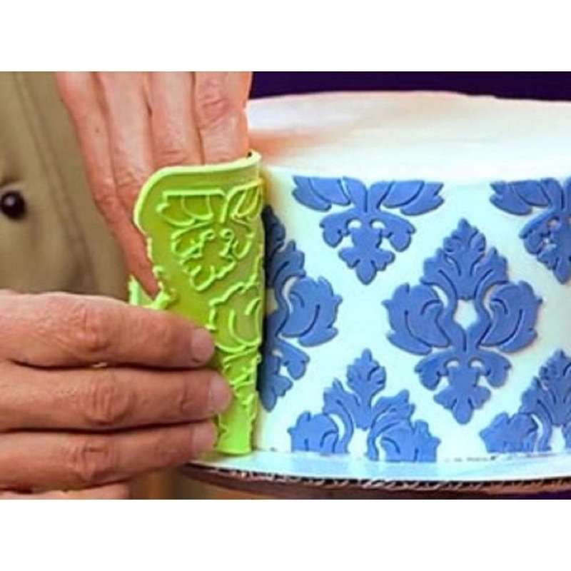 Silicone onlay mould Damask