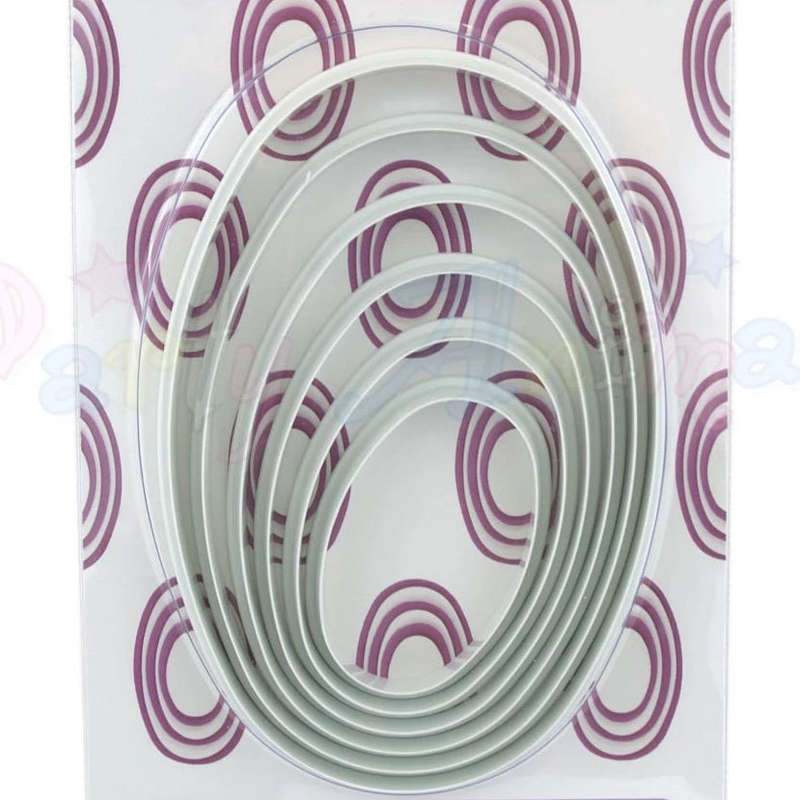 Large shape cutter set, Oval