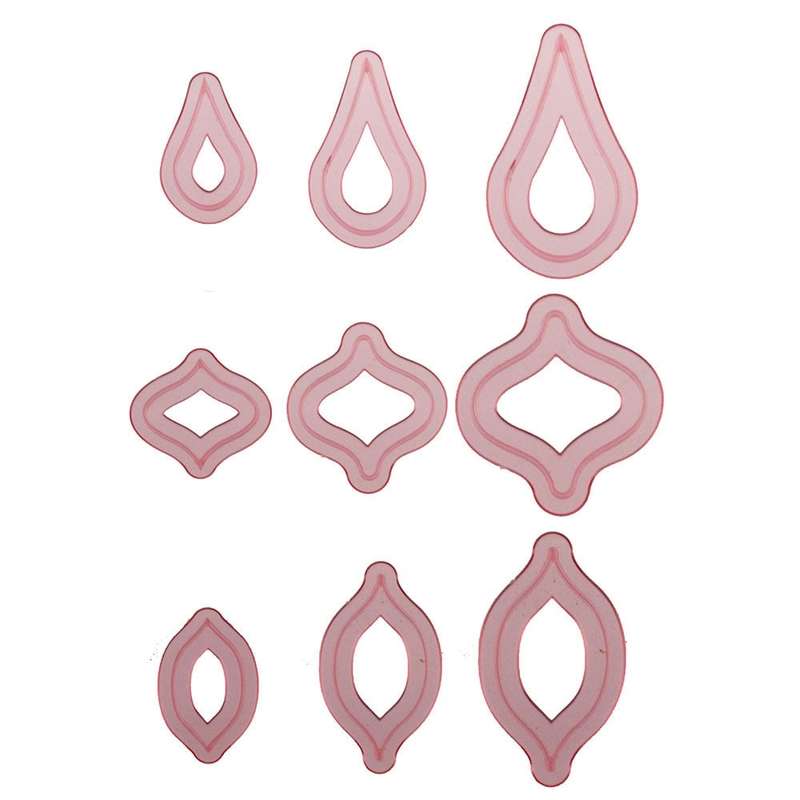 Teardrop Element plastic cutter set