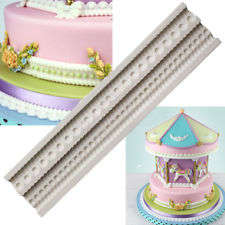 Silicone Mould Pearl Rope Border, size of top border 20x1.5cm