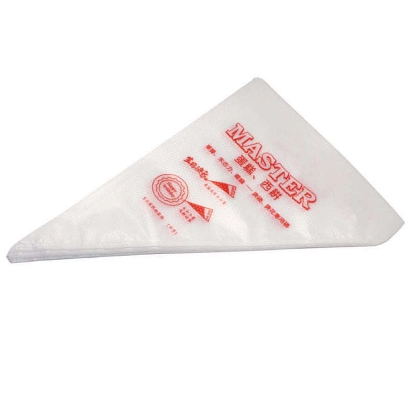 100 Plastic Piping bags, 23.5x34cm, Large