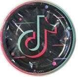 Tik Tok Party paper plates, 8pc