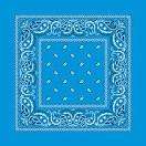 Blue  headband /  party bandana 54x54cm