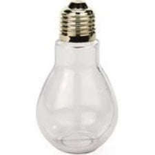 Plastic Light Bulb Container 14cm