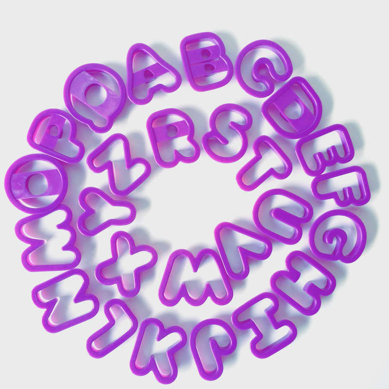 Alphabet Fondant Cookie Cutters