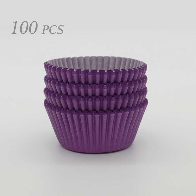 100 piece Purple Cupcake holders wrappers