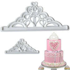 2pc Tiara plastic fondant cutter