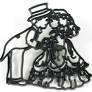 Genuine Reverse Bride and Groom Patchwork Cutter set