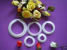 Rose petal cutter set, 8 piece