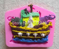 Noah's ark, size of mould 8x7cm