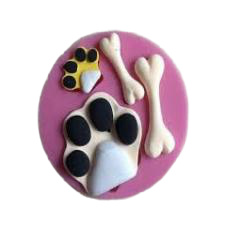Silicone Mould Dog Bone Paw