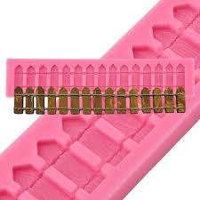 Fence Border Silicone fondant / sugar paste mould