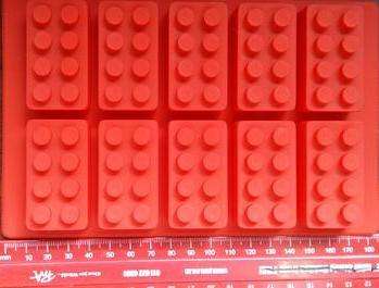 Silicone fondant Lego mould Blocks 4.5x2.5x1.5cm