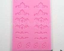 Silicone mould , Small lace borders