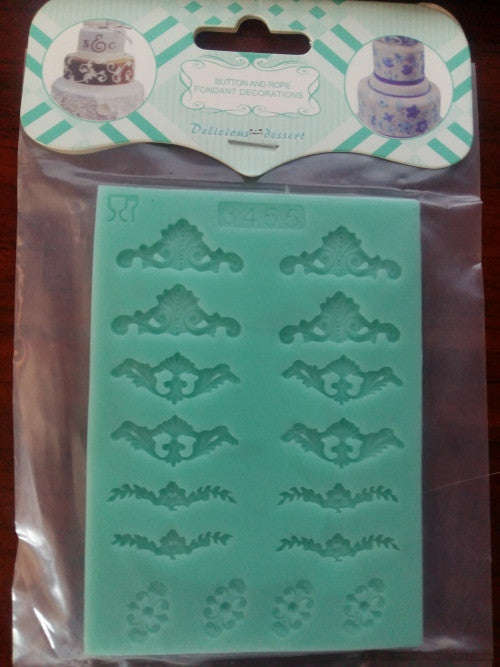 Silicone mould , Small lace borders