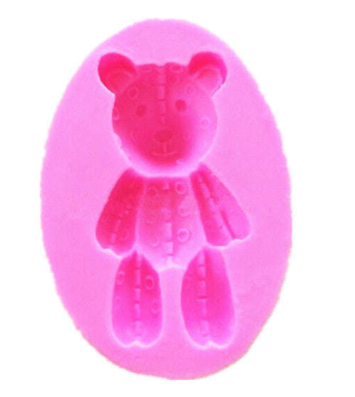 Silicone fondant mould. Teddy bear 6.5x3.5cm