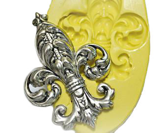 Fleur de lis silicone mould