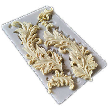 Vintage Border embellishment  sugar paste silicone mould