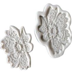 Lace Flower Border silicone mould