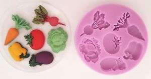 Vegetables silicone mould