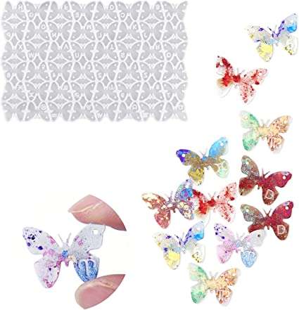 Silicone Mould Tiny  Resin Butterfly Earrings