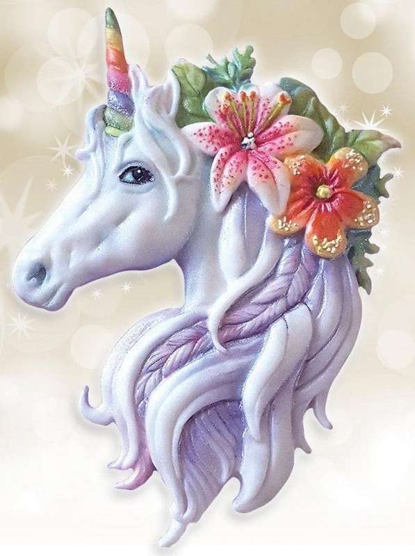 Unicorn head silicone mould
