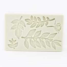 Large Leaves rose silicone mould