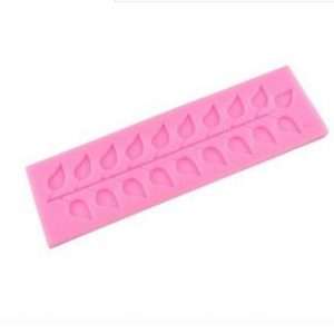 Twine leaves silicone mould, 15x3.6cm