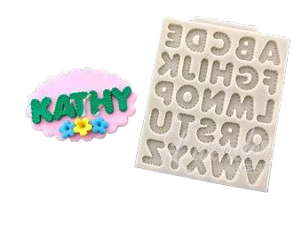 Silicone Mould Alphabet Patchwork Cross Stitch