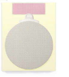 Cross Stitch hessian lace mat 12.5cm