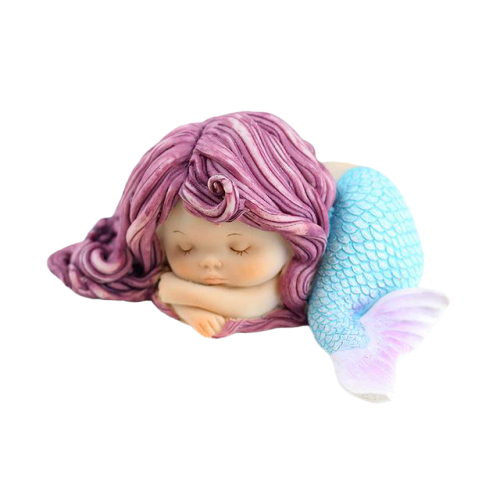 Cute mermaid silicone size of mermaid 8.5x5cm L