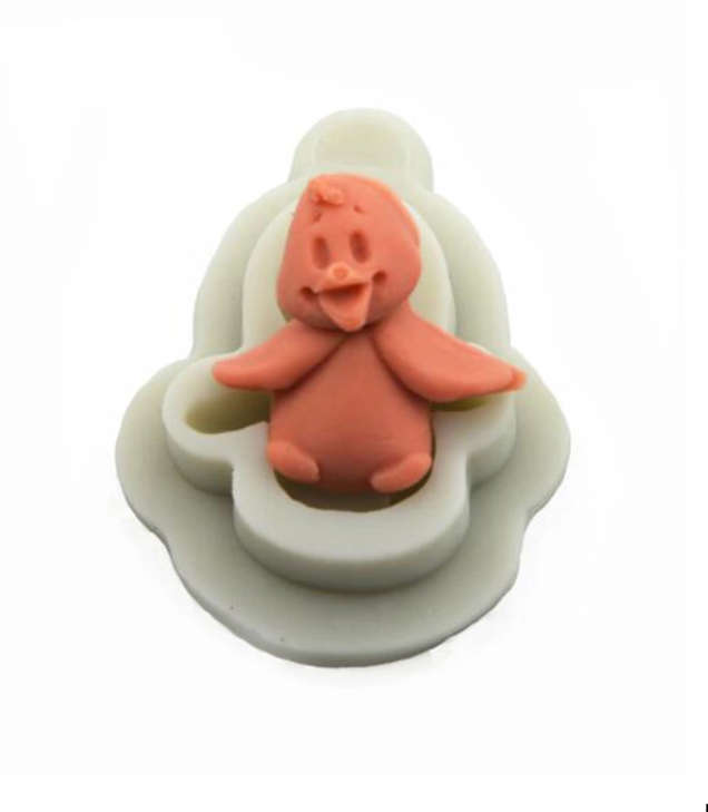 Penguin silicone mould, 3.4x3.3cm
