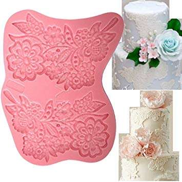 Silicone Mould Lace Flower Border E