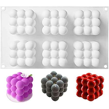Bubble soap/candle mould 5x5cm depht 5.5cm