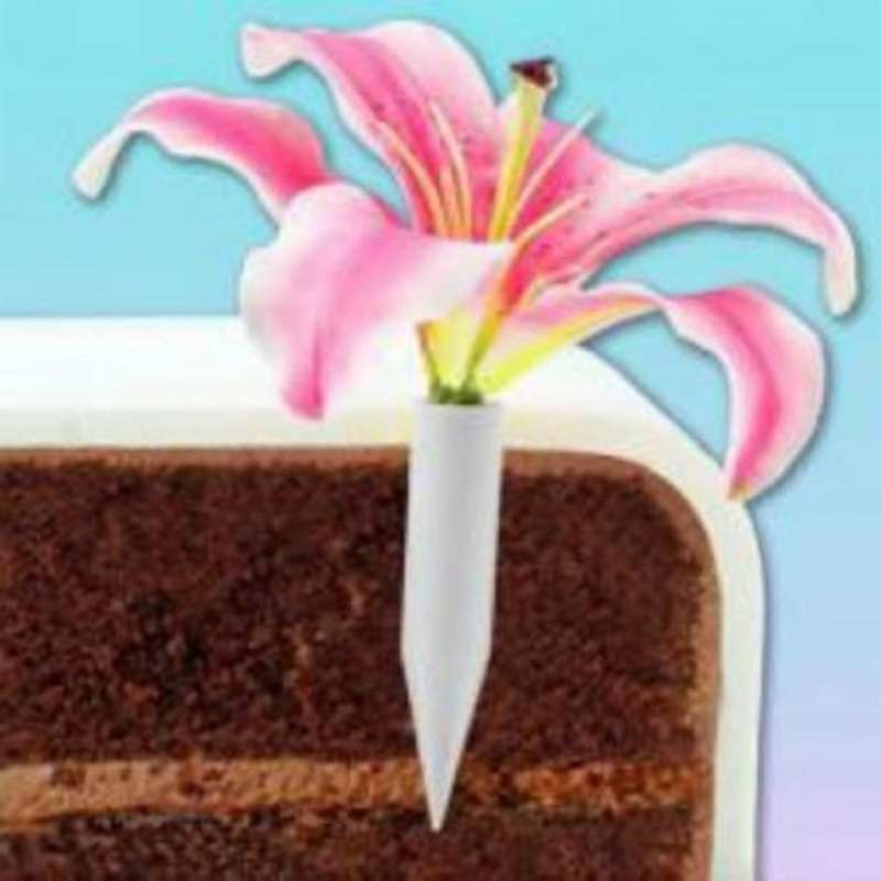 Flower cake spikes for fresh flowers 12 per pack, Small