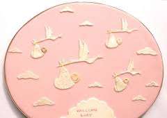 Genuine Stork and Baby Patchwork Cutter set