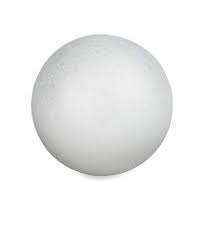 Polystyrene Faux Balls White 12cm 6pcs
