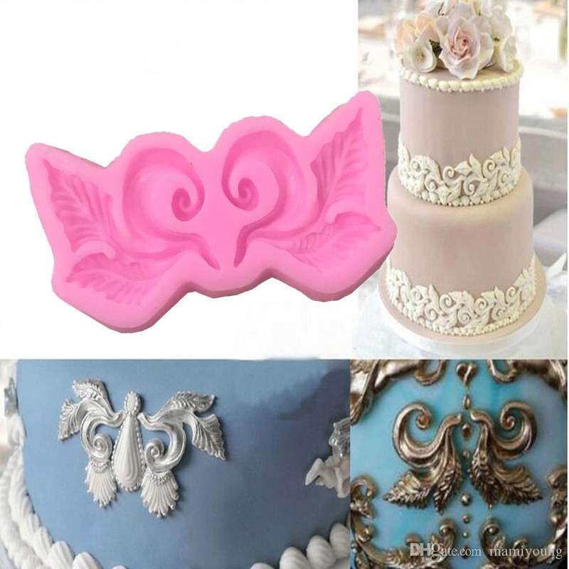 Silicone Mould Leaf Embellishment Border