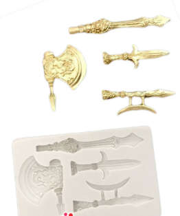 Sword Silicone Mould, Bottom Sword