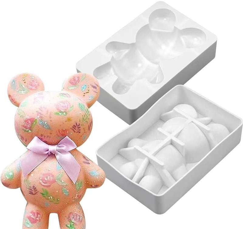 Silicone Mould pudding, teddy bear smash cake