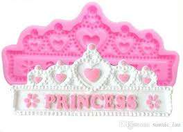 Princess Tiara crown silicone mould, for fondant, size of mould 13x6cm, crown