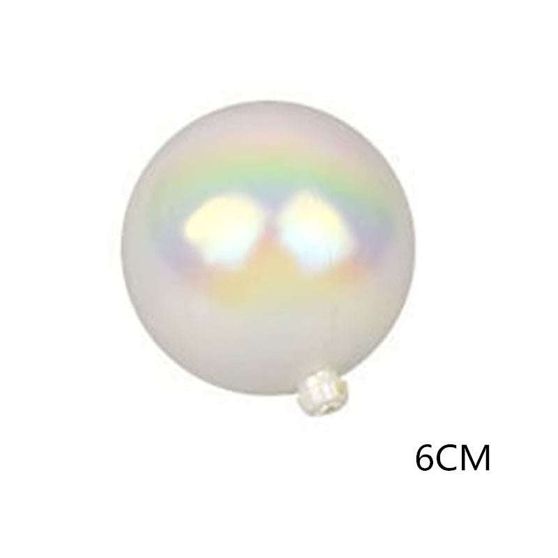 Cake Topper Balls Transparent-white 5pcs 6cm
