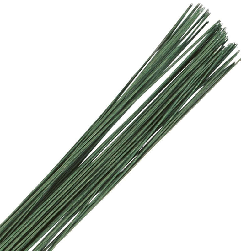 Covered wire green #28