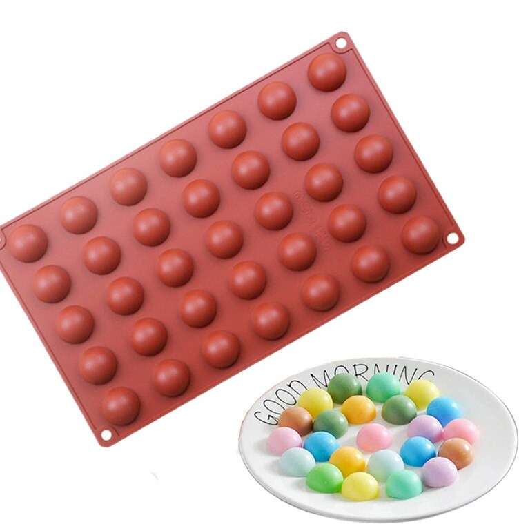 Extra extra small Silicone mould tray sphere 35cup, mousse pudding, to make chocolate bomb