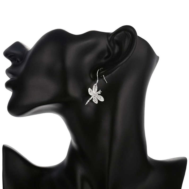 Lucky Silver - Silver Designer Dragon Fly Earrings - LOCAL STOCK - LSE009