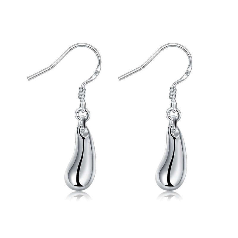 Lucky Silver - Silver Designer Tiny Tear Drop Dangle Earrings - LOCAL STOCK - LSE036