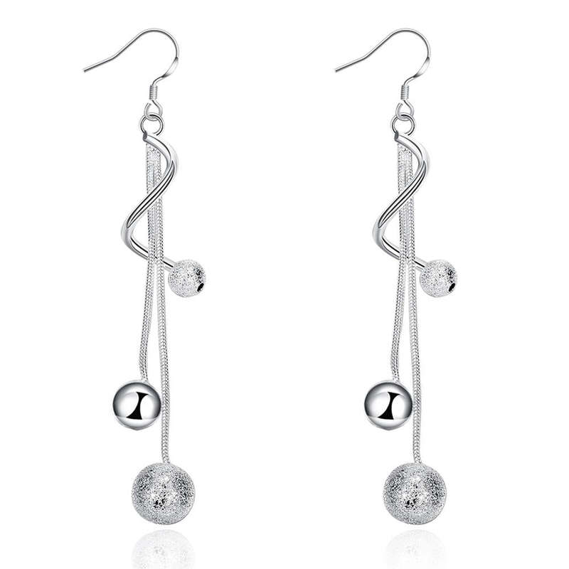 Lucky Silver - Silver Designer 3 String Twisted Earrings - LOCAL STOCK - LSE276