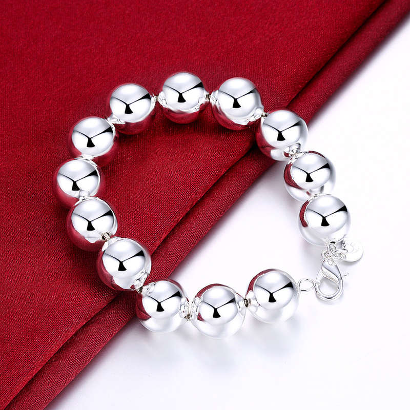 Lucky Silver - Silver Designer Hollow Ball Bracelet - LOCAL STOCK -  LSH080
